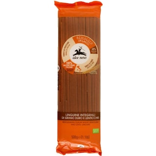 Alce Nero | Paste Linguine bio din grau dur integral si linte 500g