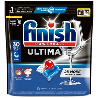Finish | Ultimate | Detergent pentru masina de spalat vase Ultimate, 30 capsule