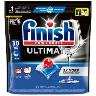 Finish | Ultimate | Detergent pentru masina de spalat vase Ultimate, 30 capsule