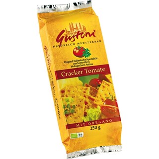 Gustoni | Biscuiti crocanti cu tomate si oregano bio 250g