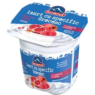 Olympus | Iaurt grecesc cu rodie si zmeura 125g