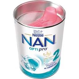 NAN Optipro | Lapte praf de continuare pentru bebelusi NAN OPTIPRO 2, de la 6 luni 400g