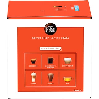 Nescafe | Dolce Gusto | Cafea Lungo Decaffeinato, 16 capsule