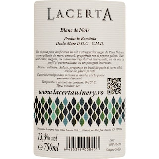 Lacerta Winery | Vin alb Blanc de Noir 750ml