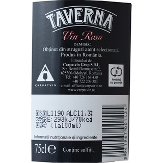 Taverna | Vin rosu  demisec  0.75L