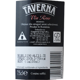 Taverna | Vin rosu demisec 0.75L