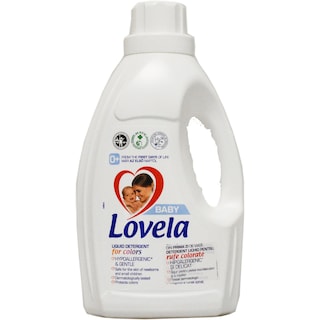 Lovela | Detergent lichid hipoalergenic pentru rufe colorate, 16 spalari 1.45L