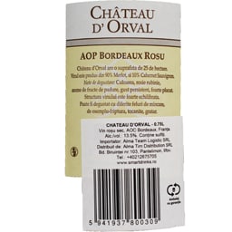 Chateau D'Orval | Vin rosu Bordeaux 0.75L