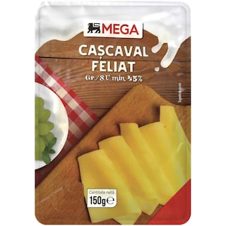 MEGA | Cascaval feliat 150g