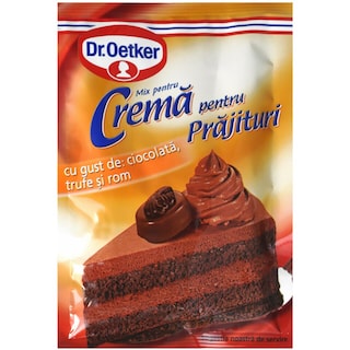 Dr. Oetker | Mix de crema pentru prajituri cu gust de ciocolata, trufe si rom 57g