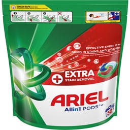Ariel | Detergent + Extra Clean Power, 50 capsule