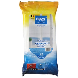 Expert wipes | Servetele pentru geamuri, 42 buc.