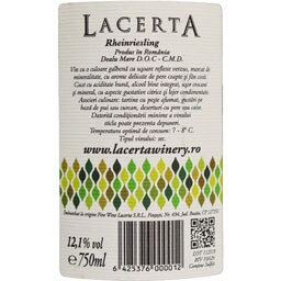Lacerta Winery | Vin alb Rhein Riesling 0.75l