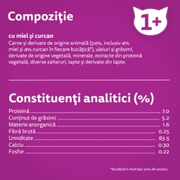 Whiskas | Hrana umeda pentru pisici cu miel si curcan in sos 85g