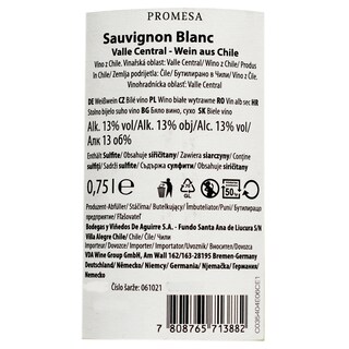 Promesa | Vin alb Sauvignon Blanc 0.75L