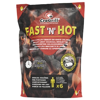 Fast N Hot | Brichete de carbune cu aprindere instant 1.5kg