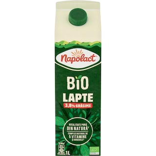 Napolact Bio | Lapte 3.8% grasime 1L