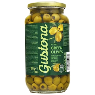 Gustona | Masline verzi fara samburi, in saramura 880g