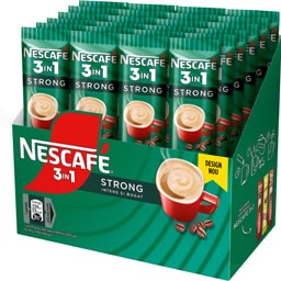 Nescafe | 3in1 | Preparat pudra pe baza de cafea instant Strong 14g