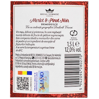 Proles Pontica | Vin rosu demidulce Merlot & Pinot Noir 1.5L