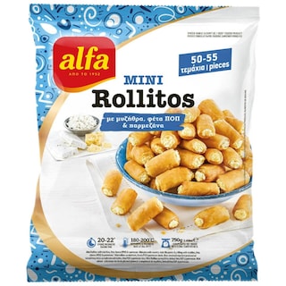 Alfa | Mini rollitos cu Myzithra, Feta si Graviera 750g
