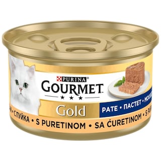 Gourmet | Gold | Hrana pentru pisici adulte Mousse de curcan 85g