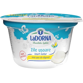 LaDORNA | Zile Usoare | Iaurt natur fara lactoza 2% grasime 150g