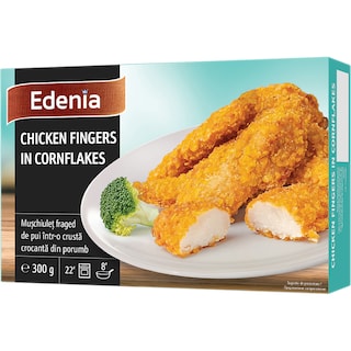 Edenia | Pui fingers cu fulgi de porumb 300g