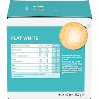 Nescafe | Dolce Gusto | Cafea Flat White, 16 capsule