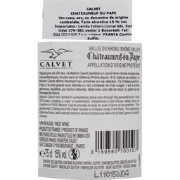 Calvet | Chateauneuf du Pape | Vin rosu  0.75l