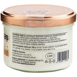 Laptaria cu caimac | Iaurt gingas fara lactoza 5% grasime 190g