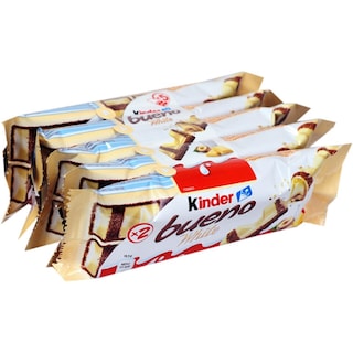 Kinder Bueno | Napolitana glazurata cu ciocolata alba 5x39g