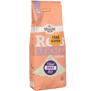 Bauckhof | Faina integrala de orez fara gluten 500g