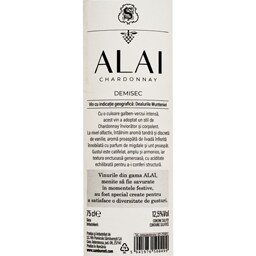 Alai | Vin alb demisec Chardonnay 0.75L