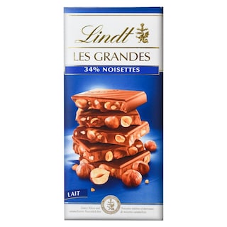 Lindt | Les Grandes | Ciocolata cu lapte si alune de padure 150g
