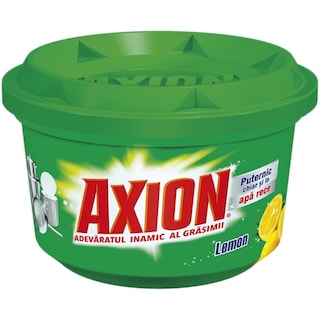 Axion | Detergent pasta pentru spalat vase cu parfum de lamaie 400g