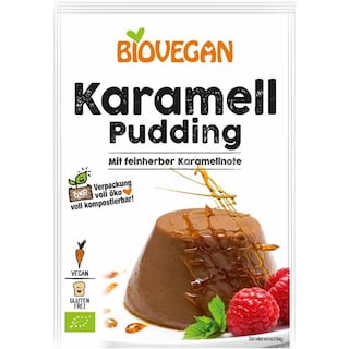 Biovegan | Pudra de budinca ecologica, cu caramel 43g