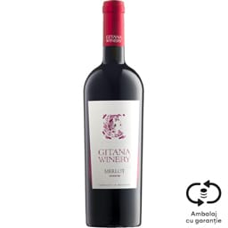 Vin rosu sec Merlot 0.75L