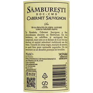 Domeniile Samburesti | Vin rosu sec Cabernet Sauvignon 0.75L