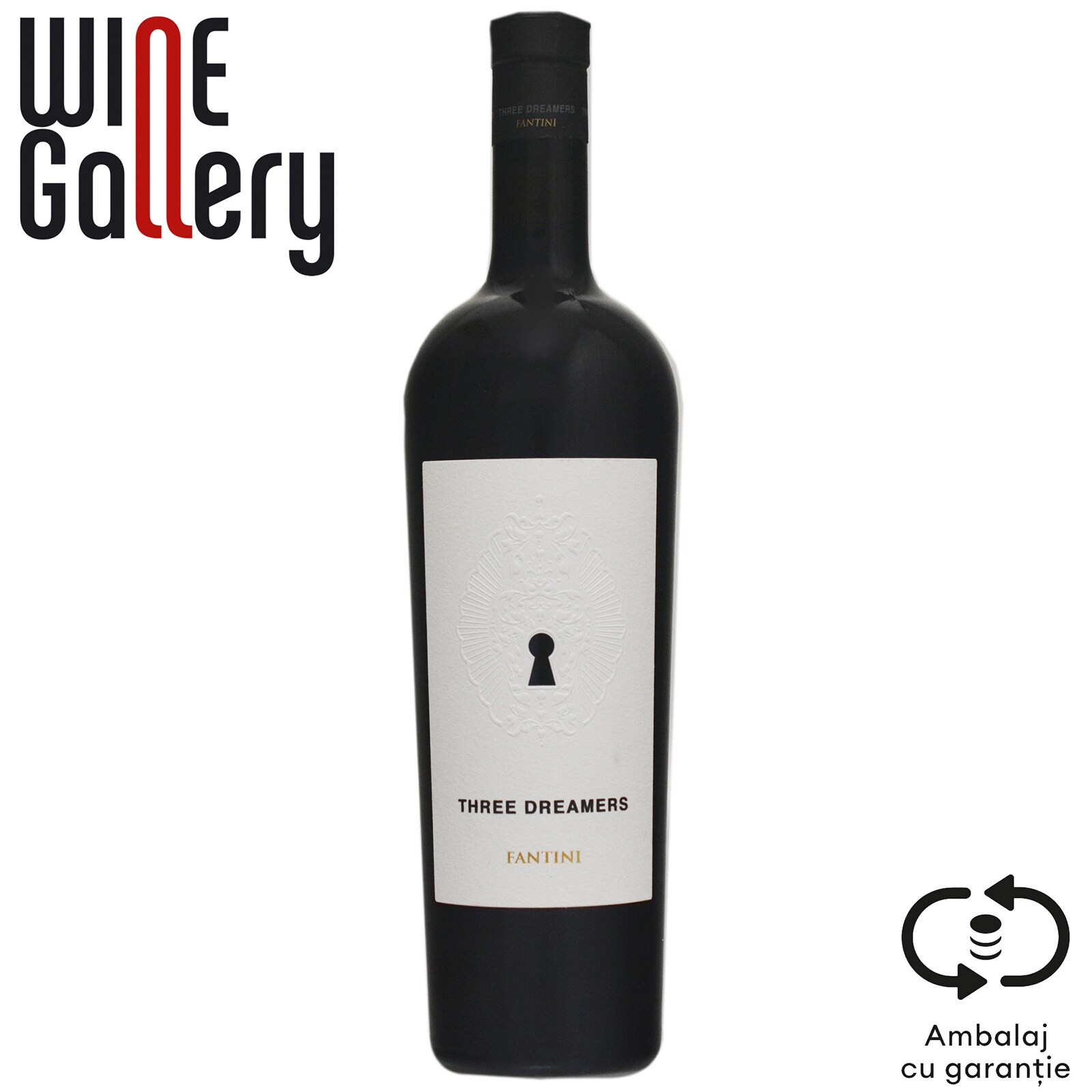 Fantini | Vin rosu sec Three Dreamers 0.75L | Mega-image