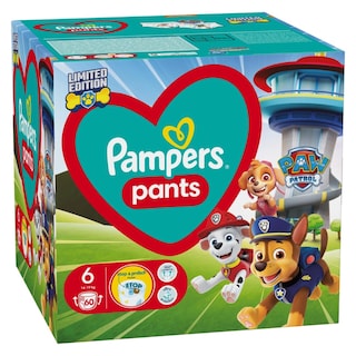 Pampers | Scutece chilotel bebelusi Marimea 6, 14-19 kg, 60 buc