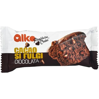 Alka | Prajitura casei | Prajitura cu cacao si fulgi de ciocolata 60g