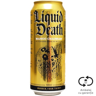 Liquid Death | Apa carbogazoasa cu aroma de mango 500ml