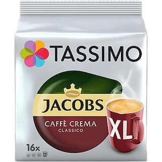 Tassimo | Jacobs | Cafea Caffe Crema Classico XL, 16 capsule
