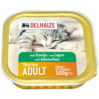 Delhaize | Terina cu carne de iepure pentru pisici adulte 100g
