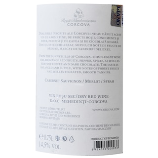 Corcova | Vin rosu Cupaj Cabernet Sauvignon, Merlot, Syrah 0.75l