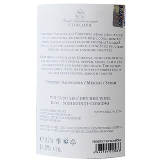 Corcova | Vin rosu Cupaj Cabernet Sauvignon, Merlot, Syrah 0.75l