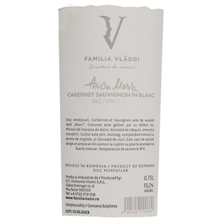 Anca Maria | Vin alb Cabernet Sauvignon 0.75l