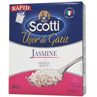 Riso Scotti | Orez bob lung Jasmine 2x125g