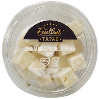 Excellent | Branza din lapte de capra, cuburi 120g
